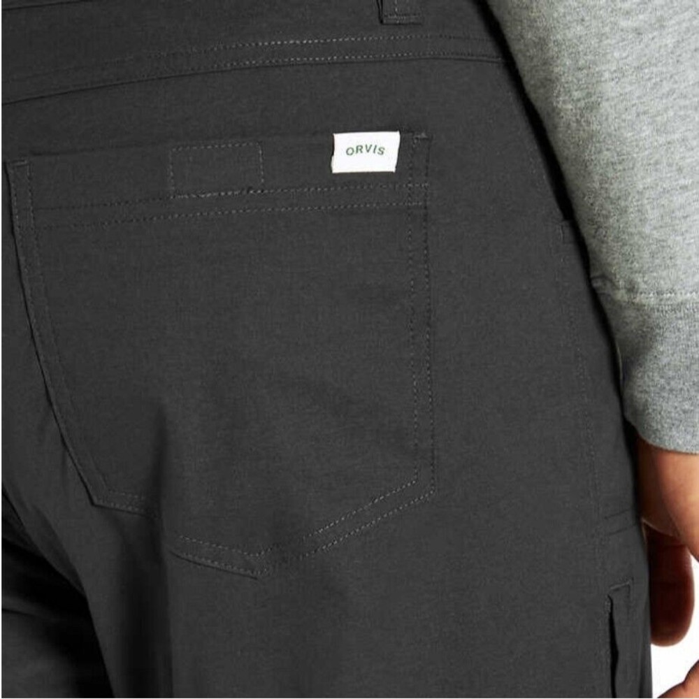 ORVIS Men’s Fleece Lined Stretch Fabric Water Repellent Pant Black, Size 40x32 - Picture 6 of 6